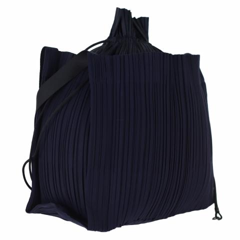 Sell Issey Miyake Pleats Please Pleats Square Tote Bag - Dark Blue
